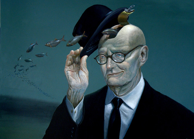 surrealism paintings by ole fick